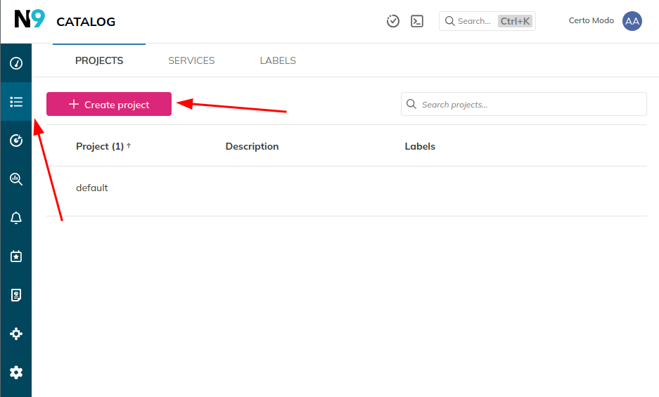 List of metrics available