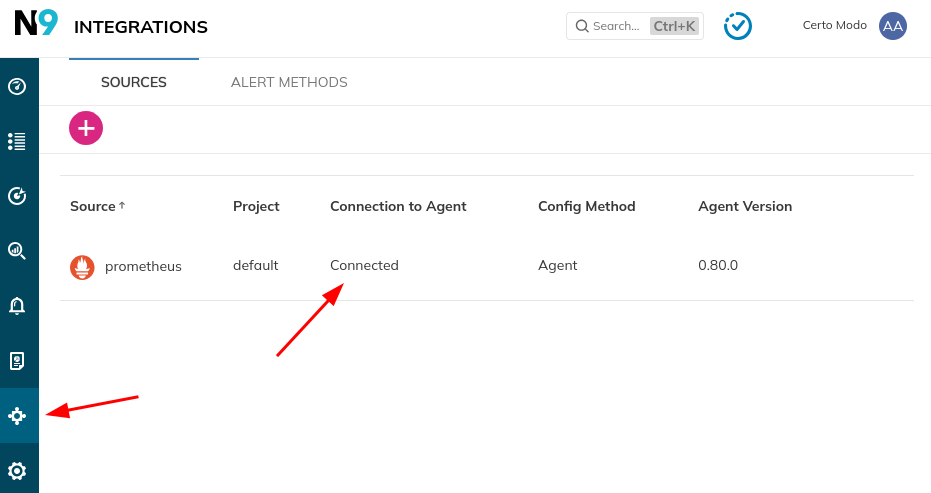 Checking status of Nobl9 agent
